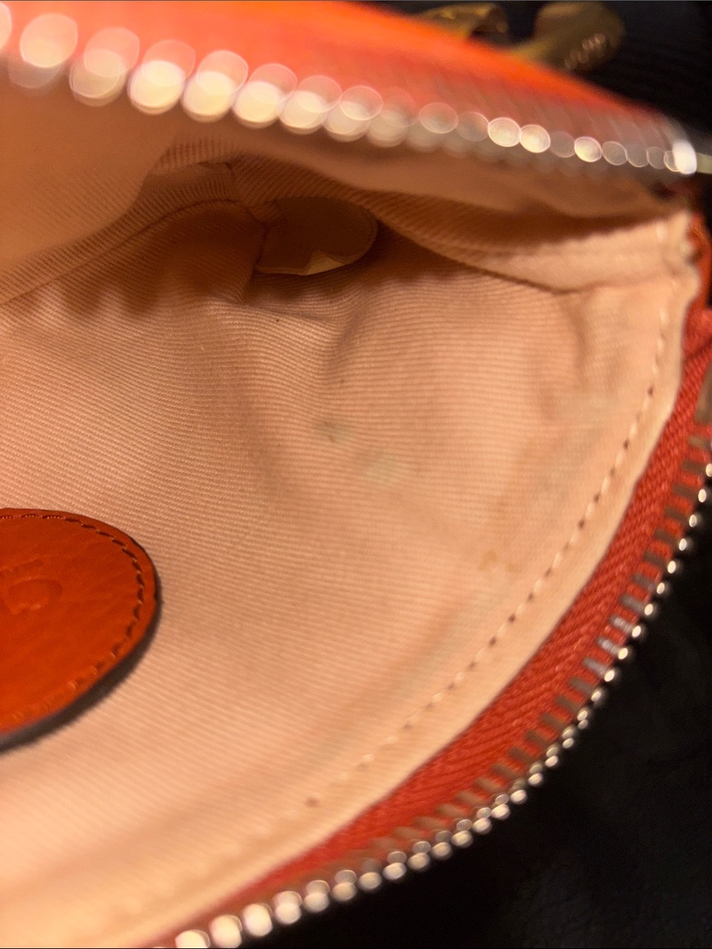 Chloe orange paddington lock wristlet - Picture 4 of 7
